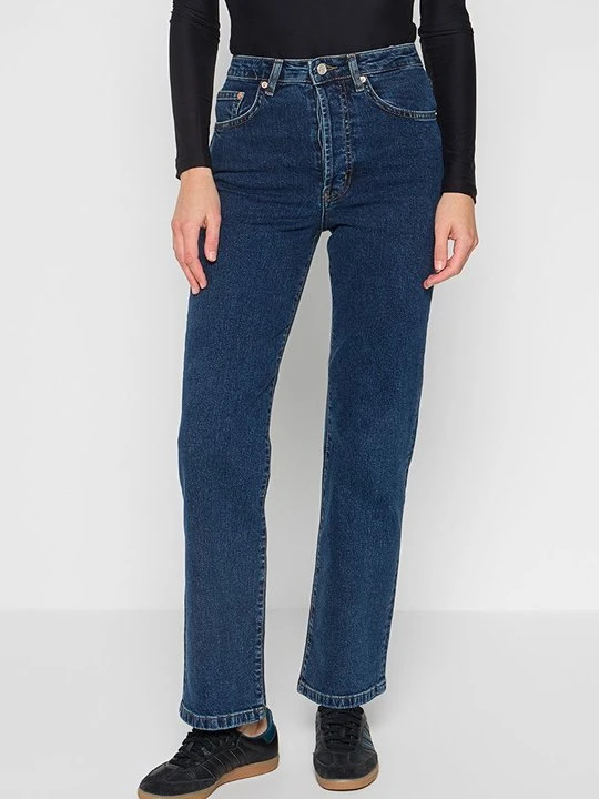 Zdjęcie produktu Jeansy Straight Leg Woodbird granatowy