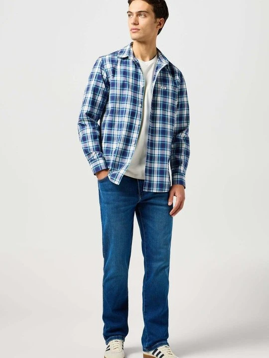 Zdjęcie produktu Jeansy Straight Leg Wrangler niebieski denim