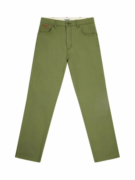 Zdjęcie produktu Jeansy Straight Leg Wrangler zielony melanż