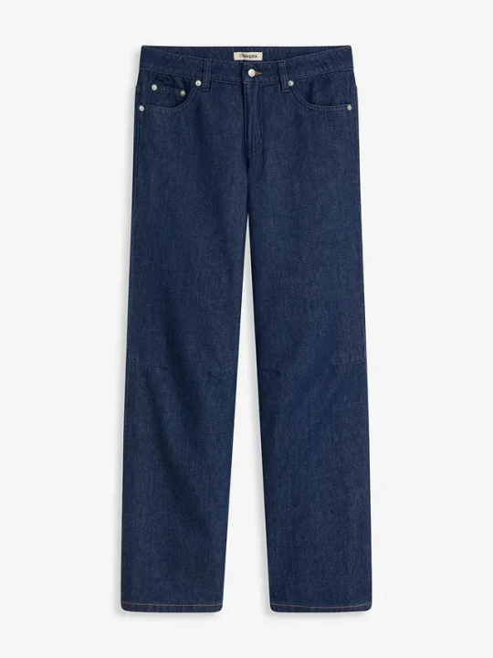 Zdjęcie produktu Jeansy straight, mid waist BonPrix niebieski