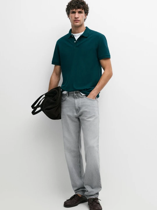 Zdjęcie produktu Jeansy Tapered - Szary Pop - Massimo Dutti - Male