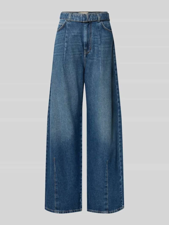 Zdjęcie produktu Jeansy typu barrel z czystej bawełny model 'MADIA' Weekend Max Mara Jeansowy niebieski
