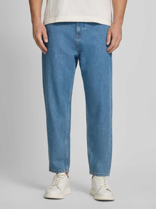 Zdjęcie produktu Jeansy typu wide leg o kroju tapered fit z mieszanki bawełny i włókien z ananasa model 'ISAK' Marc O'Polo Jeansowy niebieski