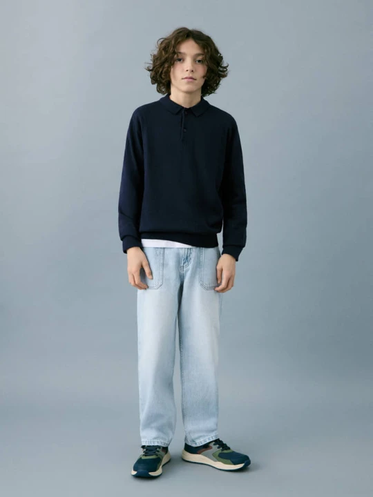 Zdjęcie produktu Jeansy utility jasnoniebieski - Dzieci - MANGO KIDS
