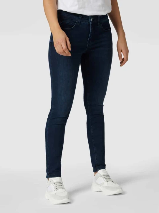 Zdjęcie produktu Jeansy w dekatyzowanym stylu o kroju skinny fit model ‘DREAM SKINNY’ MAC Ciemnoniebieski