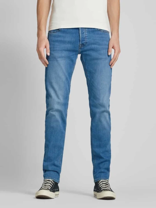 Zdjęcie produktu Jeansy w dekatyzowanym stylu o kroju slim fit z niskim stanem Jack&Jones Jeansowy niebieski