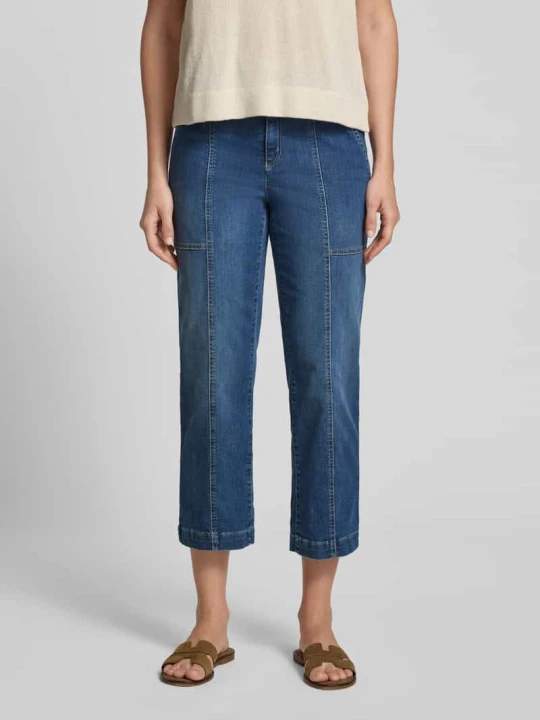 Zdjęcie produktu Jeansy w długość 7 / 8 model 'Liv Wide' TONI Niebieski