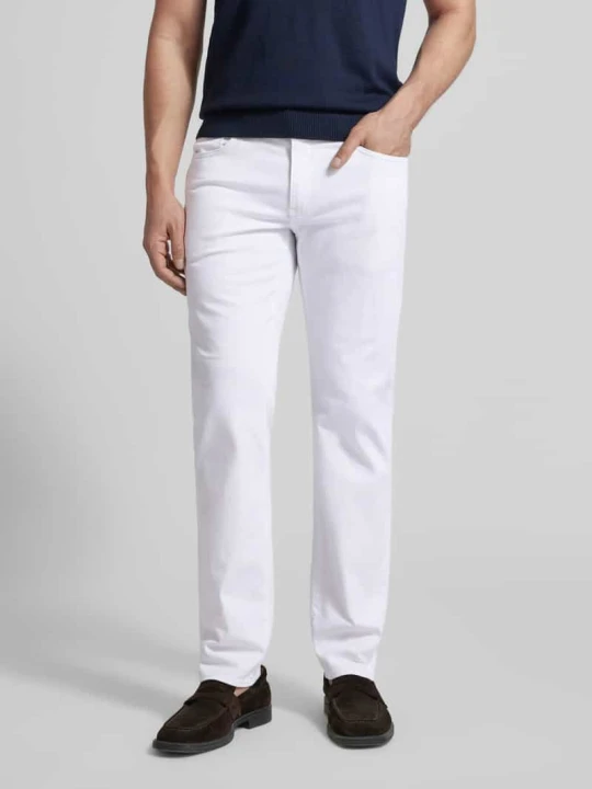 Zdjęcie produktu Jeansy w efekcie znoszenia o kroju regular fit Model 'Cadiz' BRAX Biały