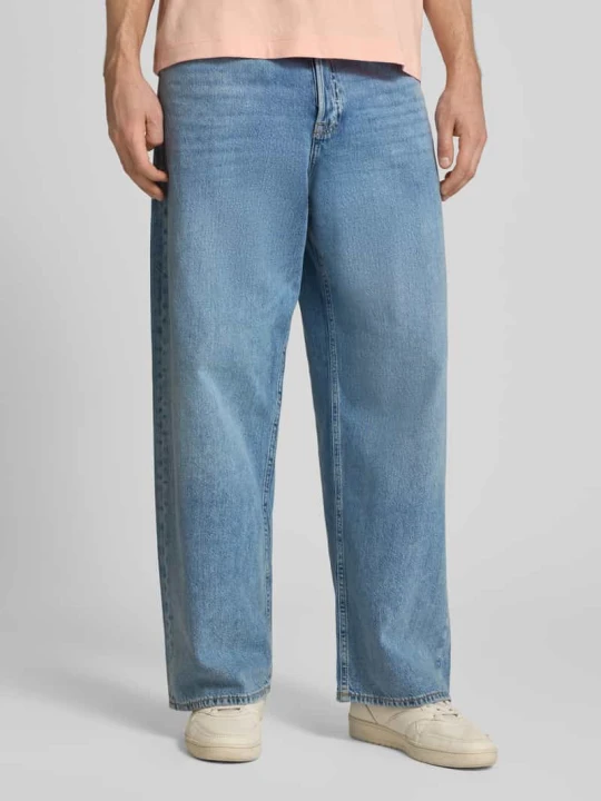 Zdjęcie produktu Jeansy w kroju loose fit w fasonie 5-kieszeniowym model 'DAVE' Jack&Jones Jasnoniebieski