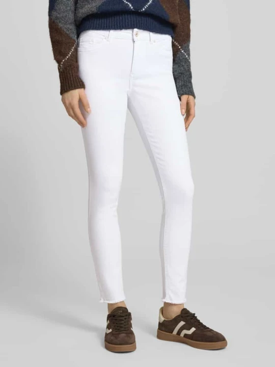 Zdjęcie produktu Jeansy w kroju skinny fit z mieszanki bawełny Model 'BLUSH' Only Biały
