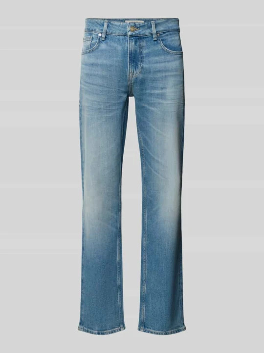 Zdjęcie produktu Jeansy w kroju slim fit z efektem znoszenia model 'ANGELS' Guess Jeansowy niebieski