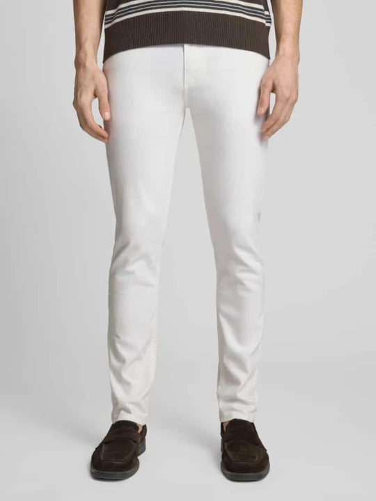 Zdjęcie produktu Jeansy w kroju slim fit z kieszeniami bocznymi lindbergh Biały