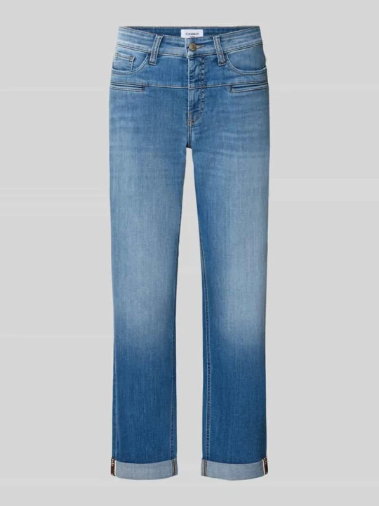 Zdjęcie produktu jeansy w kroju slim fit z mieszanki bawełny model 'PEARLIE' CAMBIO Niebieski