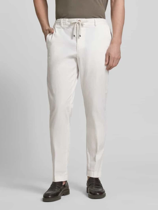 Zdjęcie produktu Jeansy w kroju slim fit ze sznurkiem Model „Sake” JOOP! Złamany biały