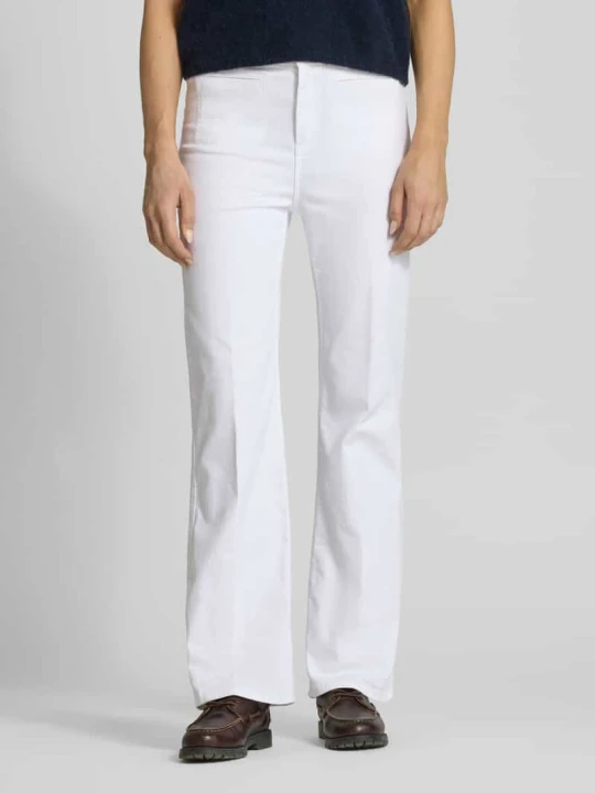 Zdjęcie produktu Jeansy w kroju wide fit z kantami Christian Berg Biały