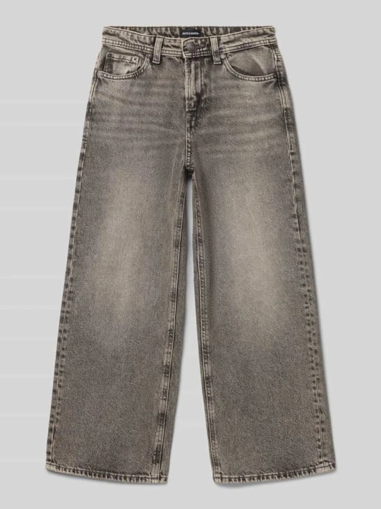 Zdjęcie produktu Jeansy w kroju wide fit z naszywką z logo model 'Dave' Jack&Jones Średnioszary