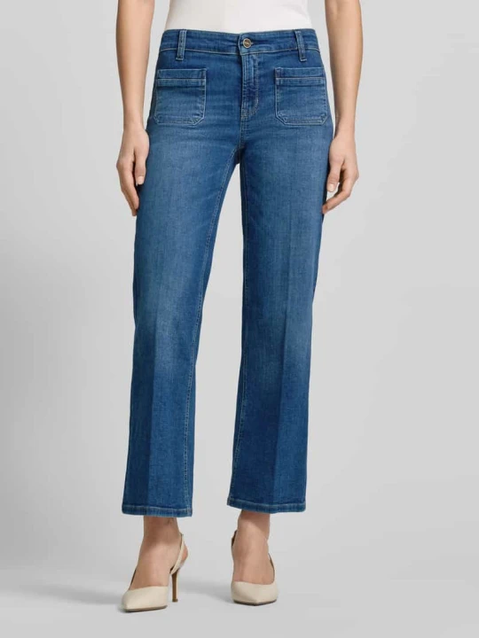 Zdjęcie produktu Jeansy w skróconym kroju Model 'TESS' CAMBIO Jeansowy niebieski