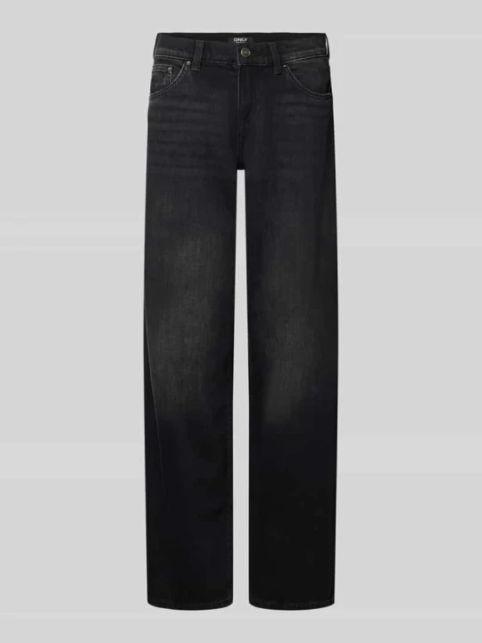 Zdjęcie produktu Jeansy wide & krój loose fit z czystej bawełny model 'BRENDA' Only Czarny