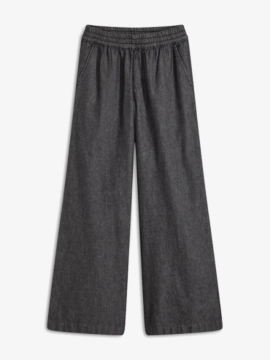 Zdjęcie produktu Jeansy wide leg, high waist BonPrix czarny
