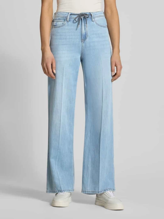 Zdjęcie produktu Jeansy Wide Leg z mieszanki lyocellu i bawełny model 'SURI' s.Oliver Jasnoniebieski