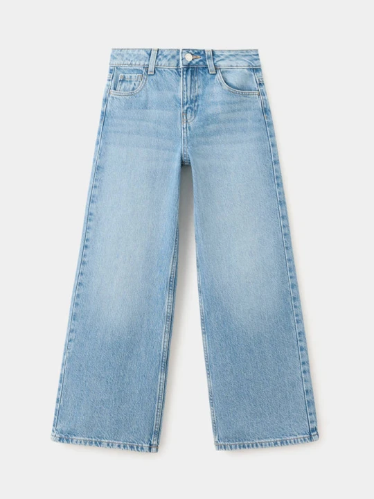 Zdjęcie produktu Dżinsy wide leg średni niebieski - Dzieci - MANGO KIDS