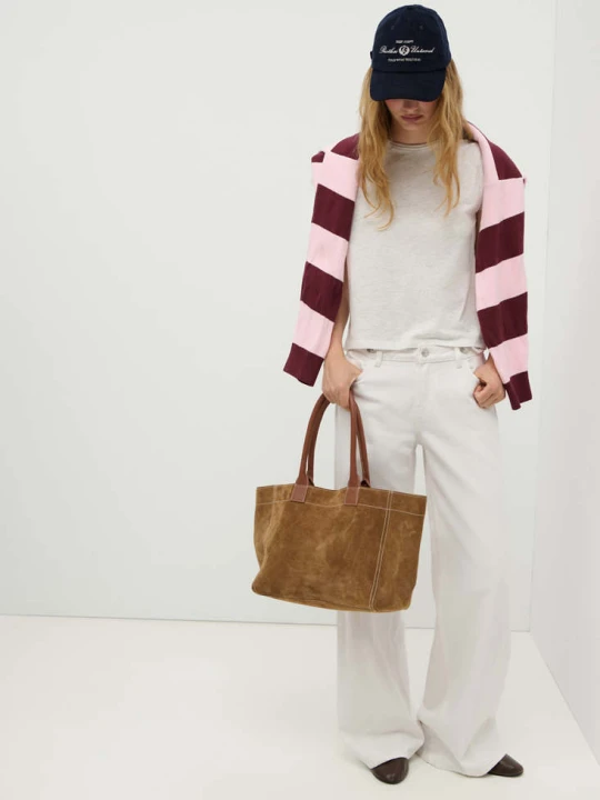 Zdjęcie produktu Jeansy wide leg ze szlufkami złamana biel - Teen - MANGO TEEN