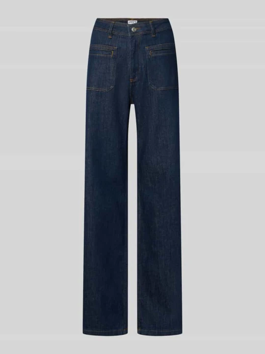 Zdjęcie produktu Jeansy Wide & Loose Fit z mieszanki bawełny model 'Winona' Jake*s Ciemnoniebieski