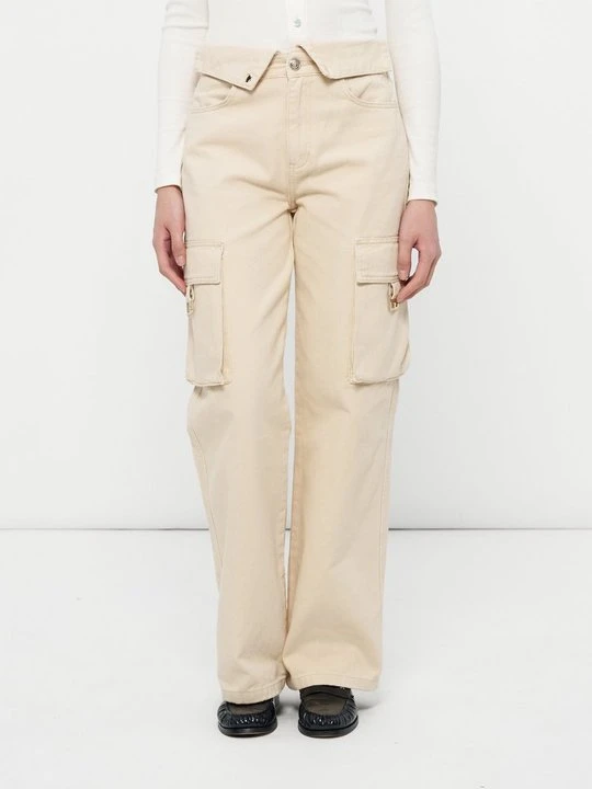 Zdjęcie produktu Jeansy workwear Liu Jo beżowy