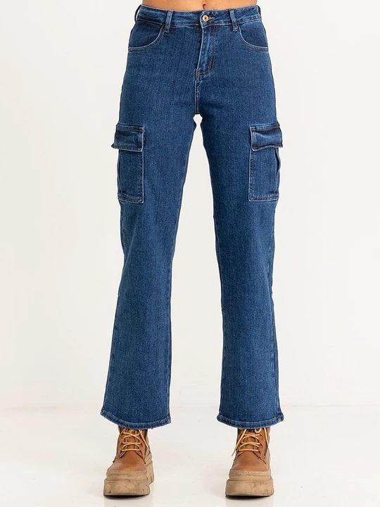 Zdjęcie produktu Jeansy workwear Tantra kolorowy denim