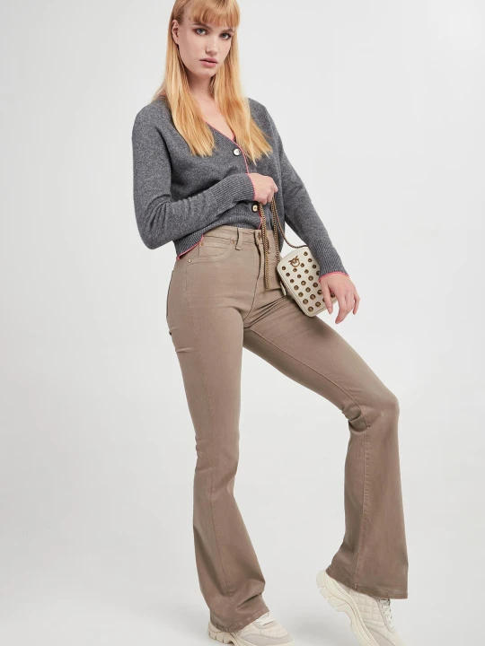Zdjęcie produktu Jeansy woskowane Flora PINKO
