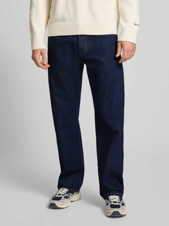 Zdjęcie produktu Jeansy o kroju regular fit z 5 kieszeni Calvin Klein Jeans Ciemnoniebieski