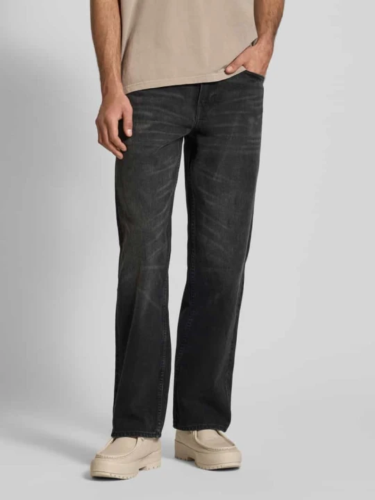 Zdjęcie produktu Jeansy o kroju regular fit z 5 kieszeni Calvin Klein Jeans Czarny