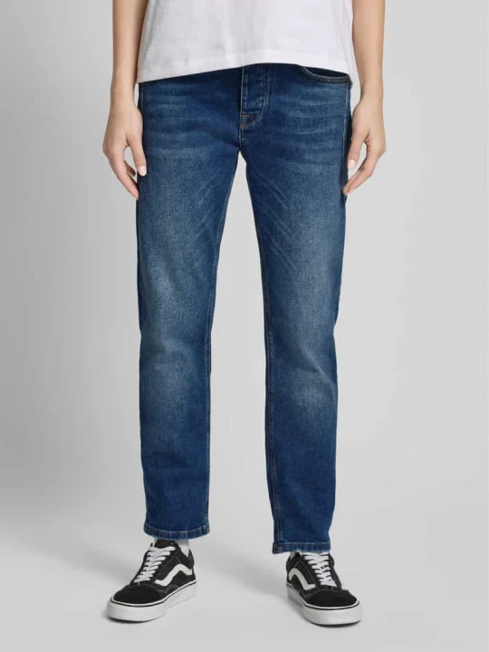 Zdjęcie produktu Jeansy o kroju straight fit z 5 kieszeniami Goldgarn Niebieski