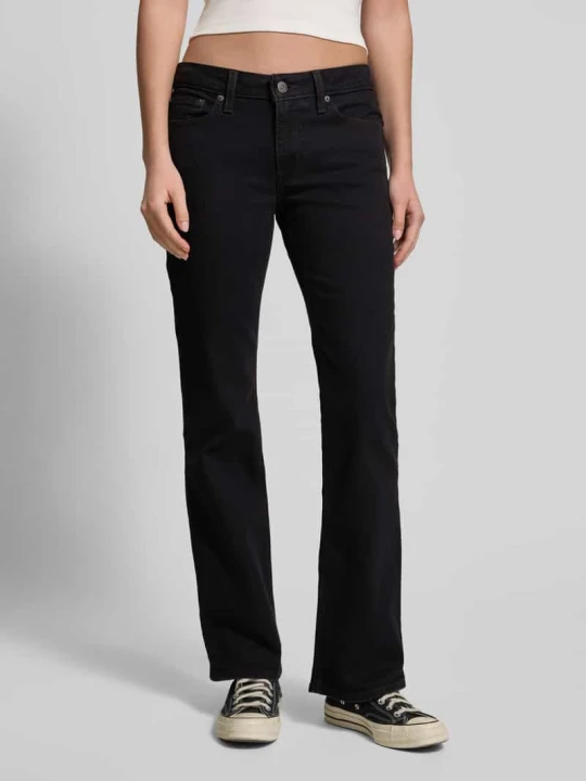Zdjęcie produktu Jeansy z niskim stanem i poszerzana nogawką z mieszanki bawełny Levi's Czarny