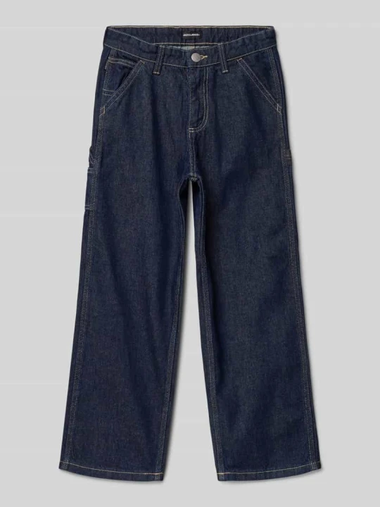 Zdjęcie produktu Jeansy z 5 kieszeniami model ‘ALEX’ Jack&Jones Ciemnoniebieski