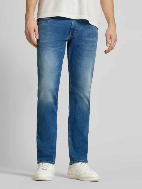 Zdjęcie produktu Jeansy o kroju slim fit z 5 kieszeni Model 'Anbass' Replay Jeansowy niebieski