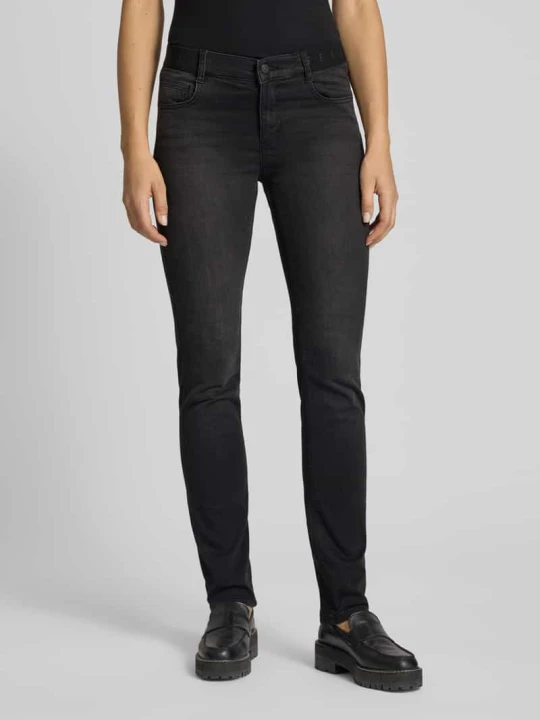 Zdjęcie produktu Jeansy z 5 kieszeniami model ‘CICI’ Angels Grafitowy