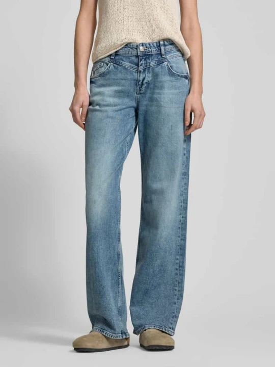 Zdjęcie produktu Jeansy z 5 kieszeniami model ‘Hannah’ ETIQUETT ESSENTIALS Jeansowy niebieski
