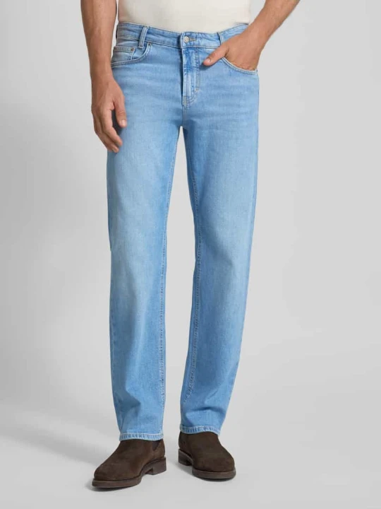 Zdjęcie produktu Jeansy z prostymi nogawkami z 5 kieszeni model 'Rick' MAC Jasnoniebieski