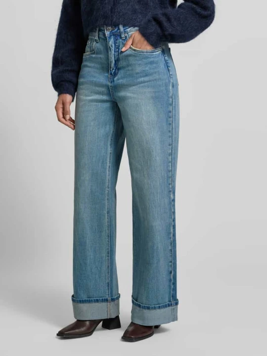 Zdjęcie produktu Jeansy z 5 kieszeniami model „sara” Gestuz Jeansowy niebieski