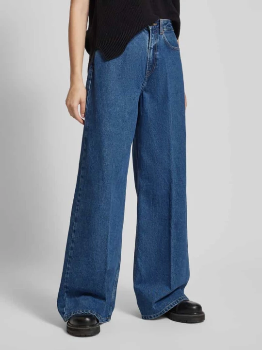 Zdjęcie produktu Jeansy z szerokimi nogawkami i 5 kieszeniami Pepe Jeans Niebieski