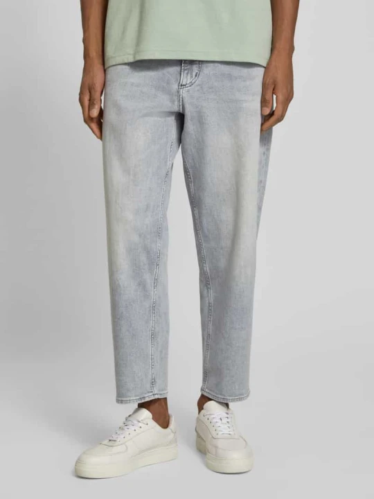 Zdjęcie produktu Jeansy z bawełnianej mieszanki o kroju tapered fit model 'ARLO' Boss Średnioszary