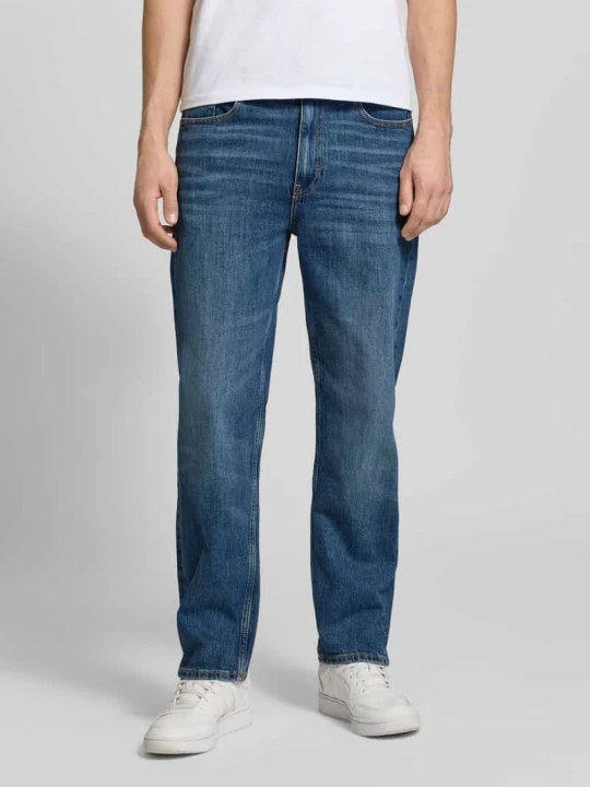 Zdjęcie produktu Jeansy z bawełnianej mieszanki o kroju tapered fit model 'SONNY' Tommy Jeans Ciemnoniebieski