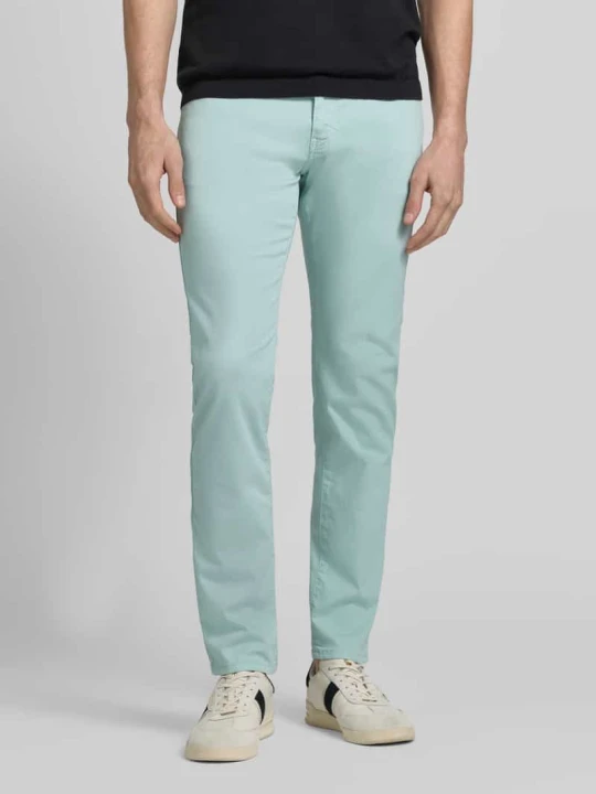 Zdjęcie produktu Jeansy z detalem z logo model „Lyon” Pierre Cardin Miętowy