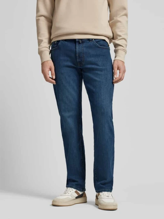 Zdjęcie produktu Jeansy w kroju regular fit z 5-kieszeniowym fasonem model 'Dijon' Pierre Cardin Jeansowy niebieski