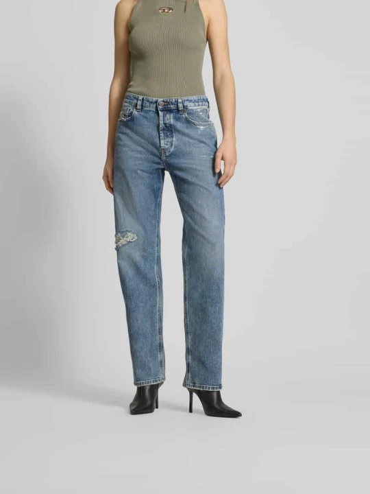 Zdjęcie produktu Jeansy z efektem znoszenia Diesel Jeansowy niebieski