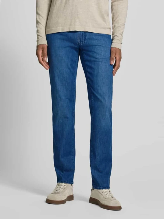 Zdjęcie produktu Jeansy w efekcie znoszenia o kroju regular fit Model 'Cadiz' BRAX Jeansowy niebieski melanż