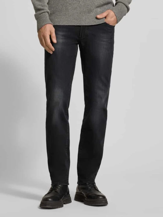 Zdjęcie produktu Jeansy z efektem znoszenia model ‘Chuck’ BRAX Ciemnoszary