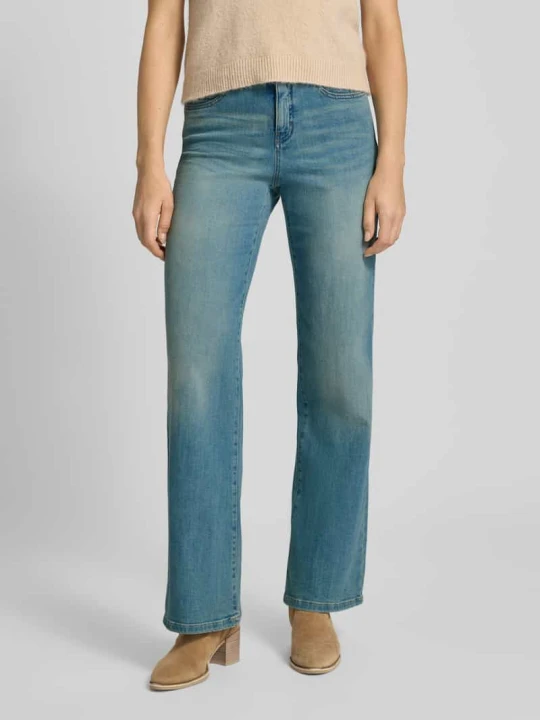 Zdjęcie produktu Jeansy z efektem znoszenia model ‘Melly Modern’ Opus Jasnoniebieski