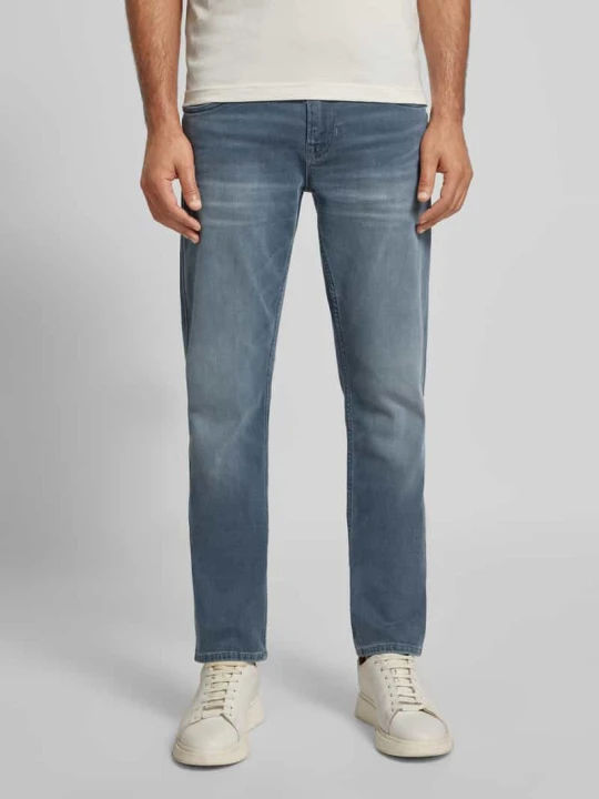 Zdjęcie produktu Jeansy o kroju regular fit z nadrukiem z logo model "Nightflight" PME Legend Jeansowy niebieski